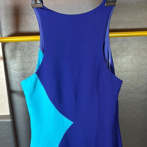 RACHEL Rachel Roy Royal Blue Sheath Dress with Halter Neckline for Cocktail - Picture 6 of 11